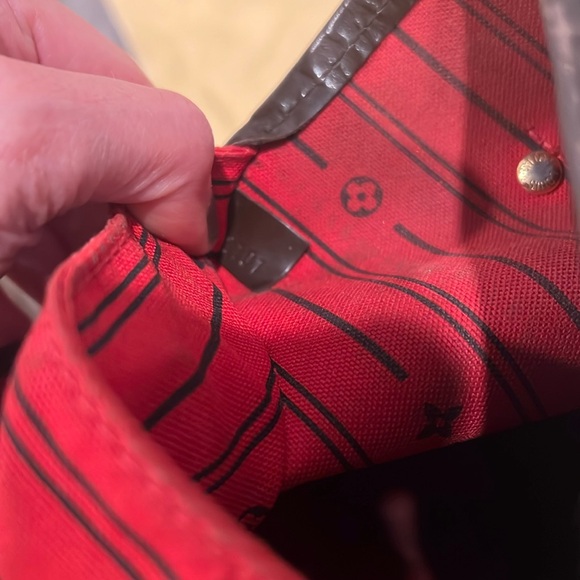 Louis Vuitton Neverfull MM Damier Ebene Tote Shoulder Bag Handbag - Picture 10 of 16